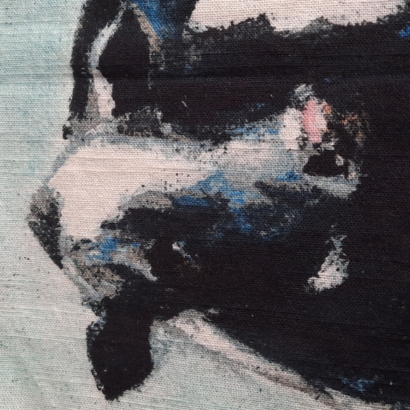 Towel Kitchen Dish Hand Towel Cotton Cow Cows Farm Country Field Flowers NWT - Picture 5 of 5